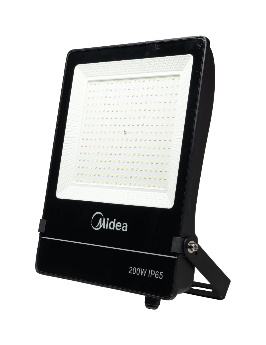 פנס הצפה 200W צבע שחור/לבן אור קר/חם 6500K 20000lm Midea Lighting - KnuPo